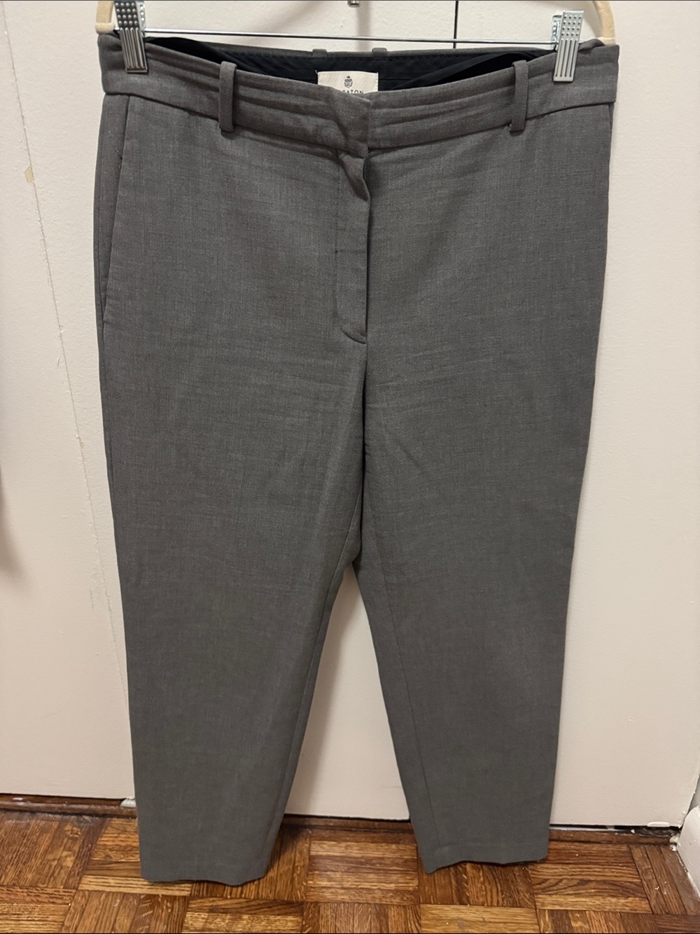 Babaton Gray Tailored Slim Dress Trousers